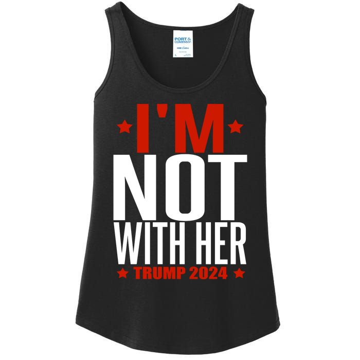 IM Not With Her Trump 2024 Ladies Essential Tank