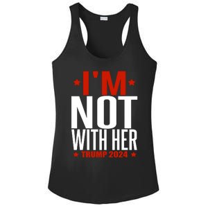 IM Not With Her Trump 2024 Ladies PosiCharge Competitor Racerback Tank