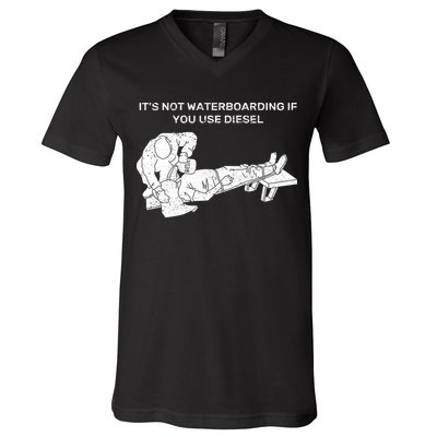 It's Not Waterboarding If You Use Diesel V-Neck T-Shirt