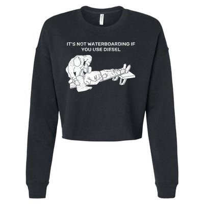 It's Not Waterboarding If You Use Diesel Cropped Pullover Crew