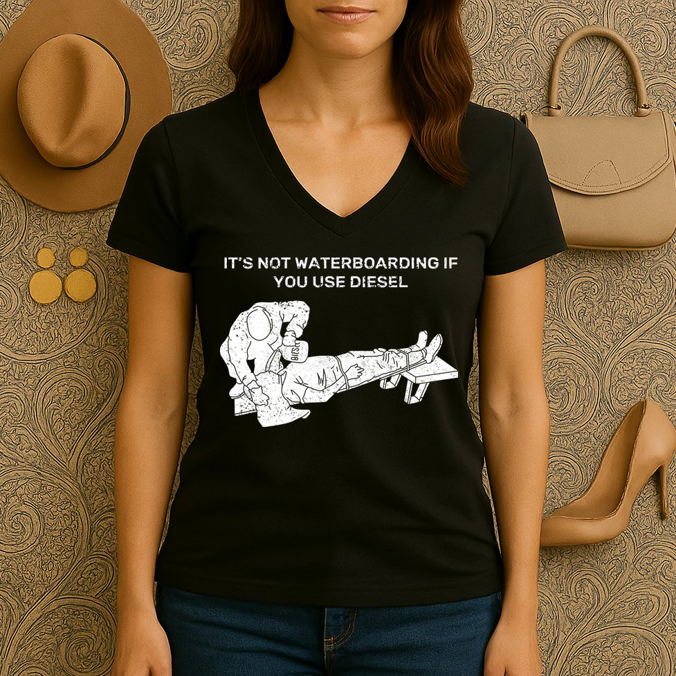 It's Not Waterboarding If You Use Diesel Women's V-Neck T-Shirt