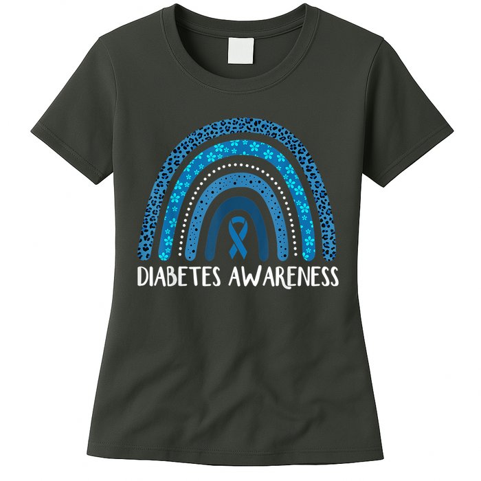 In November We Wear Blue Rainbow Diabetes Awareness Month Women's T-Shirt