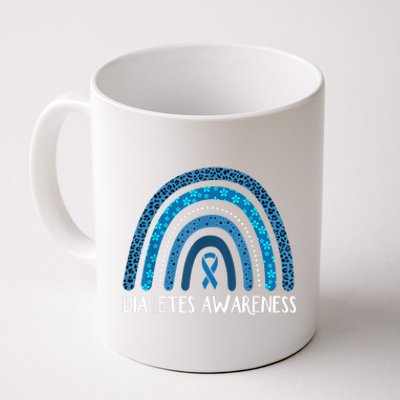 In November We Wear Blue Rainbow Diabetes Awareness Month Coffee Mug