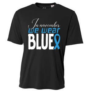 In November We Wear Blue Awareness Graphic Cooling Performance Crew T-Shirt