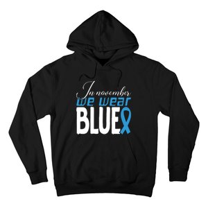 In November We Wear Blue Awareness Graphic Hoodie