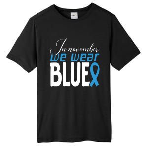 In November We Wear Blue Awareness Graphic Tall Fusion ChromaSoft Performance T-Shirt