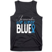 In November We Wear Blue Awareness Graphic Tank Top