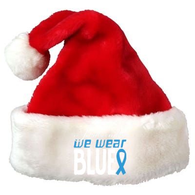 In November We Wear Blue Awareness Graphic Premium Christmas Santa Hat