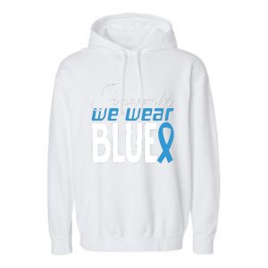 In November We Wear Blue Awareness Graphic Garment-Dyed Fleece Hoodie