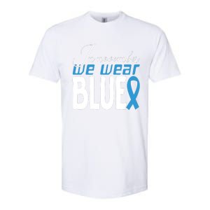 In November We Wear Blue Awareness Graphic Softstyle CVC T-Shirt