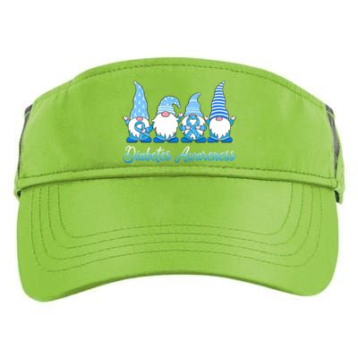 In November We Wear Blue Gnomes Diabetes Awareness Survivors Adult Drive Performance Visor