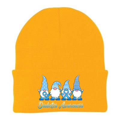 In November We Wear Blue Gnomes Diabetes Awareness Survivors Knit Cap Winter Beanie