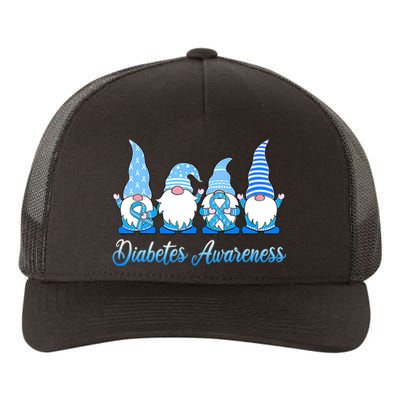 In November We Wear Blue Gnomes Diabetes Awareness Survivors Yupoong Adult 5-Panel Trucker Hat