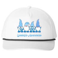 In November We Wear Blue Gnomes Diabetes Awareness Survivors Snapback Five-Panel Rope Hat