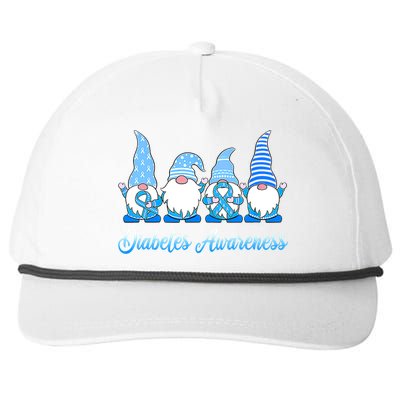 In November We Wear Blue Gnomes Diabetes Awareness Survivors Snapback Five-Panel Rope Hat