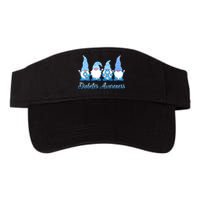 In November We Wear Blue Gnomes Diabetes Awareness Survivors Valucap Bio-Washed Visor