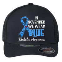 In November We Wear Blue Diabetes awareness Flexfit Unipanel Trucker Cap