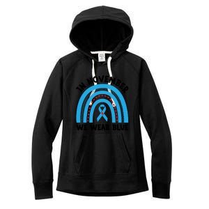 In November We Wear Blue Awareness Graphic Women's Fleece Hoodie