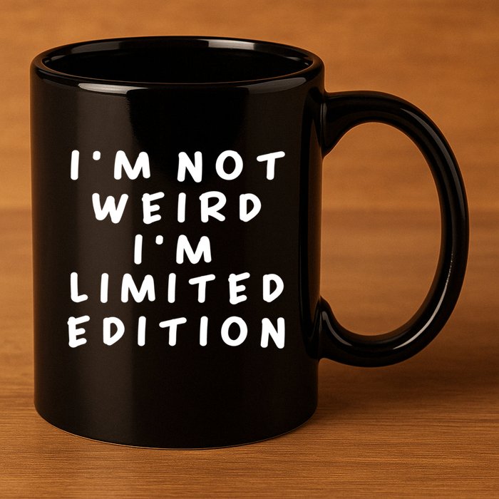 IM Not Weird I Am Limited Edition Funny Sayings Gift 11oz C Handle Ceramic Mug