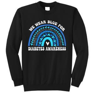 In November We Wear Blue Rainbow Diabetes Awareness Month Sweatshirt