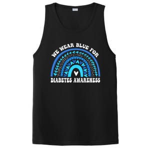 In November We Wear Blue Rainbow Diabetes Awareness Month PosiCharge Competitor Tank