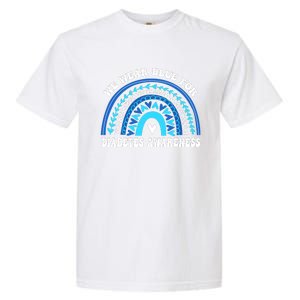 In November We Wear Blue Rainbow Diabetes Awareness Month Garment-Dyed Heavyweight T-Shirt