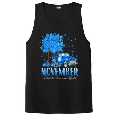 In November We Wear Blue Pumpkin Diabetes Awareness Month PosiCharge Competitor Tank