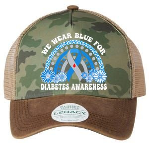 In November We Wear Blue Rainbow Diabetes Awareness Month Legacy Tie Dye Trucker Hat