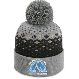 In November We Wear Blue Rainbow Diabetes Awareness Month The Baniff Cuffed Pom Beanie