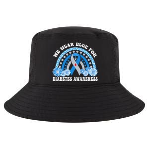 In November We Wear Blue Rainbow Diabetes Awareness Month Cool Comfort Performance Bucket Hat