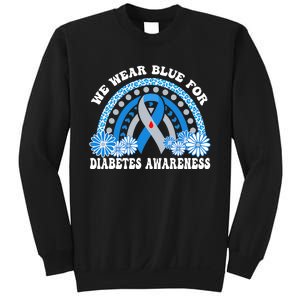 In November We Wear Blue Rainbow Diabetes Awareness Month Sweatshirt