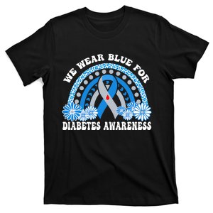 In November We Wear Blue Rainbow Diabetes Awareness Month T-Shirt