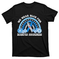 In November We Wear Blue Rainbow Diabetes Awareness Month T-Shirt