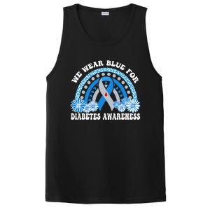 In November We Wear Blue Rainbow Diabetes Awareness Month PosiCharge Competitor Tank