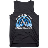 In November We Wear Blue Rainbow Diabetes Awareness Month Tank Top