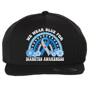 In November We Wear Blue Rainbow Diabetes Awareness Month Wool Snapback Cap