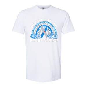 In November We Wear Blue Rainbow Diabetes Awareness Month Softstyle CVC T-Shirt