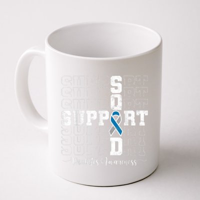 In November We Wear Blue Support Squad Diabetes Awareness Coffee Mug