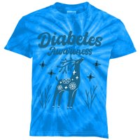 In November We Wear Blue Diabetes Awareness Meaningful Gift Kids Tie-Dye T-Shirt