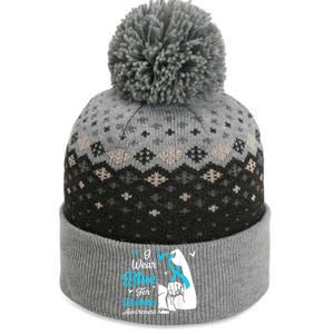 In November We Wear Blue Ribbon Diabetes Awareness Month The Baniff Cuffed Pom Beanie