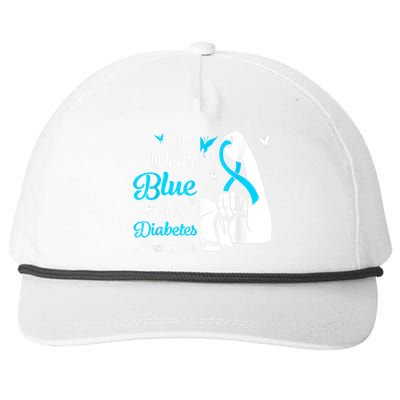 In November We Wear Blue Ribbon Diabetes Awareness Month Snapback Five-Panel Rope Hat