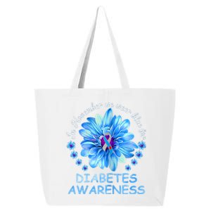 In November We Wear Blue Sunflower Diabetes Awareness Month 25L Jumbo Tote