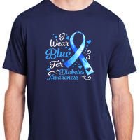 In November We Wear Blue Ribbon Diabetes Awareness Month Adult ChromaSoft Performance T-Shirt