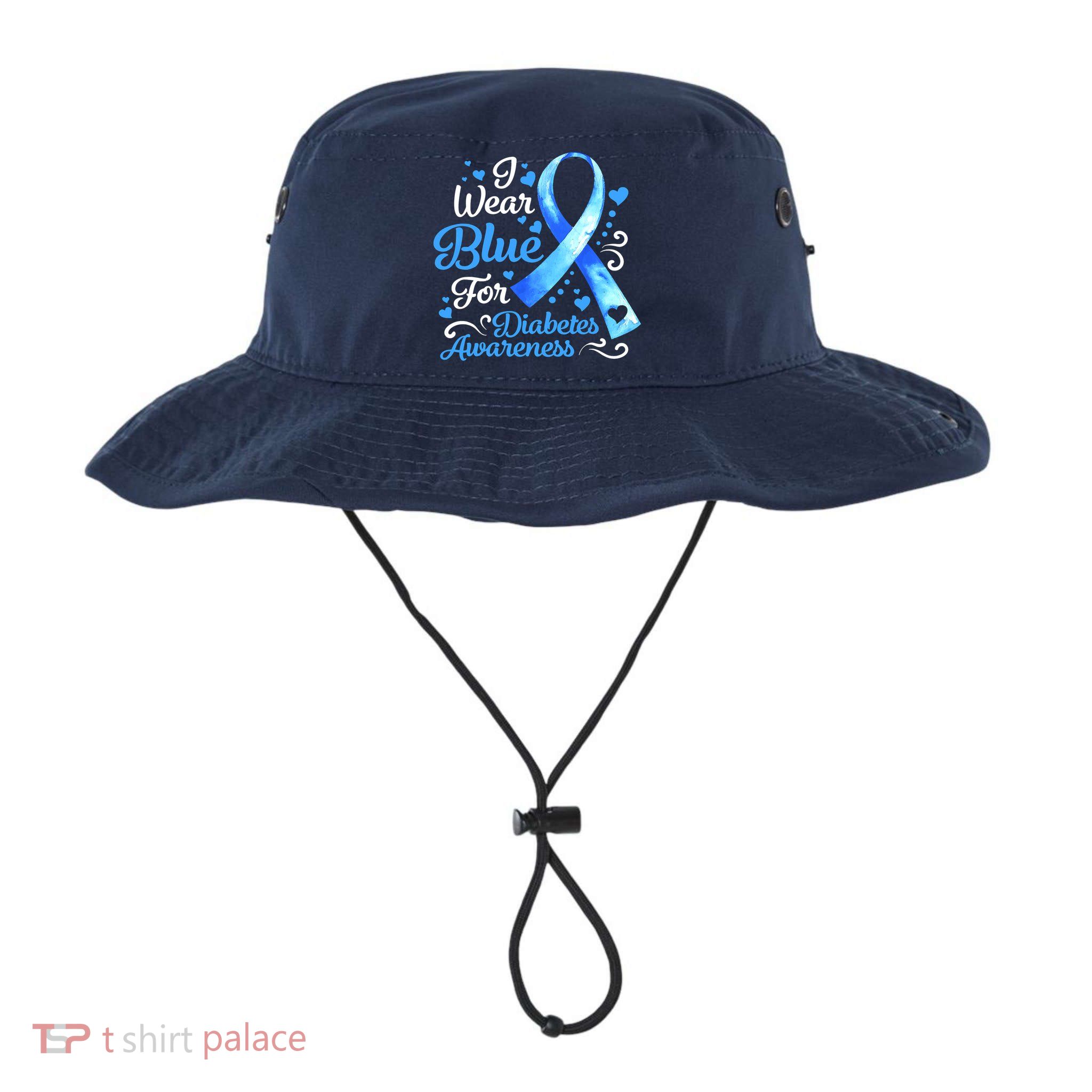 In November We Wear Blue Ribbon Diabetes Awareness Month Bucket Hat