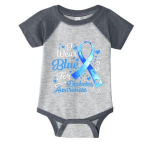 In November We Wear Blue Ribbon Diabetes Awareness Month Infant Baby Jersey Bodysuit