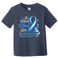 In November We Wear Blue Ribbon Diabetes Awareness Month Toddler T-Shirt