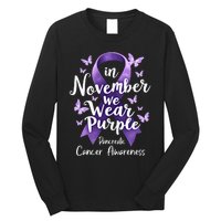 In November We Wear Purple Pancreatic Cancer Awareness Month Long Sleeve Shirt