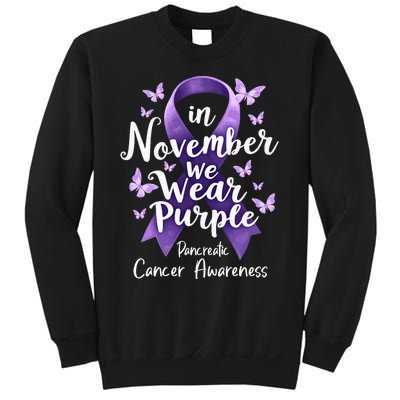 In November We Wear Purple Pancreatic Cancer Awareness Month Sweatshirt