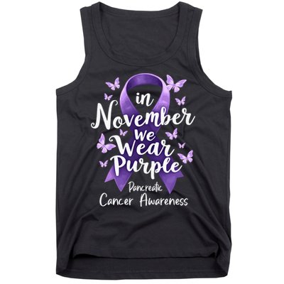 In November We Wear Purple Pancreatic Cancer Awareness Month Tank Top