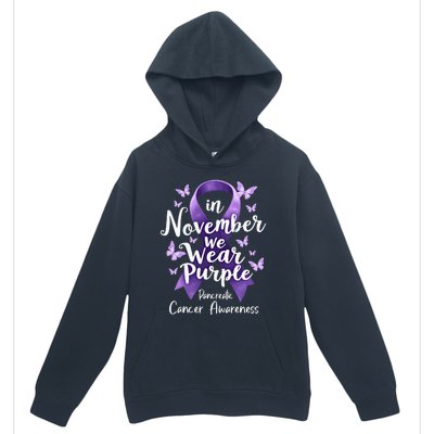 In November We Wear Purple Pancreatic Cancer Awareness Month Urban Pullover Hoodie